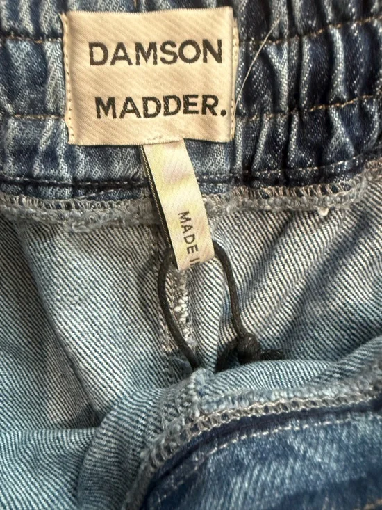 Damson Madder Felix Bows Drawstring Barrel Jeans Pull On Elastic Waist Size US 8 - Picture 12 of 15